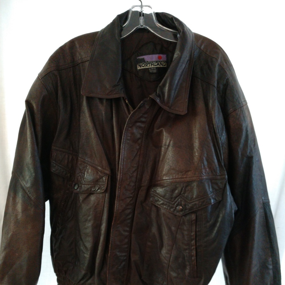 019 Vintage Northland Bomber Full Leather Jacket